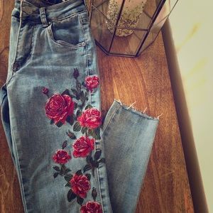 Embroidered jeans